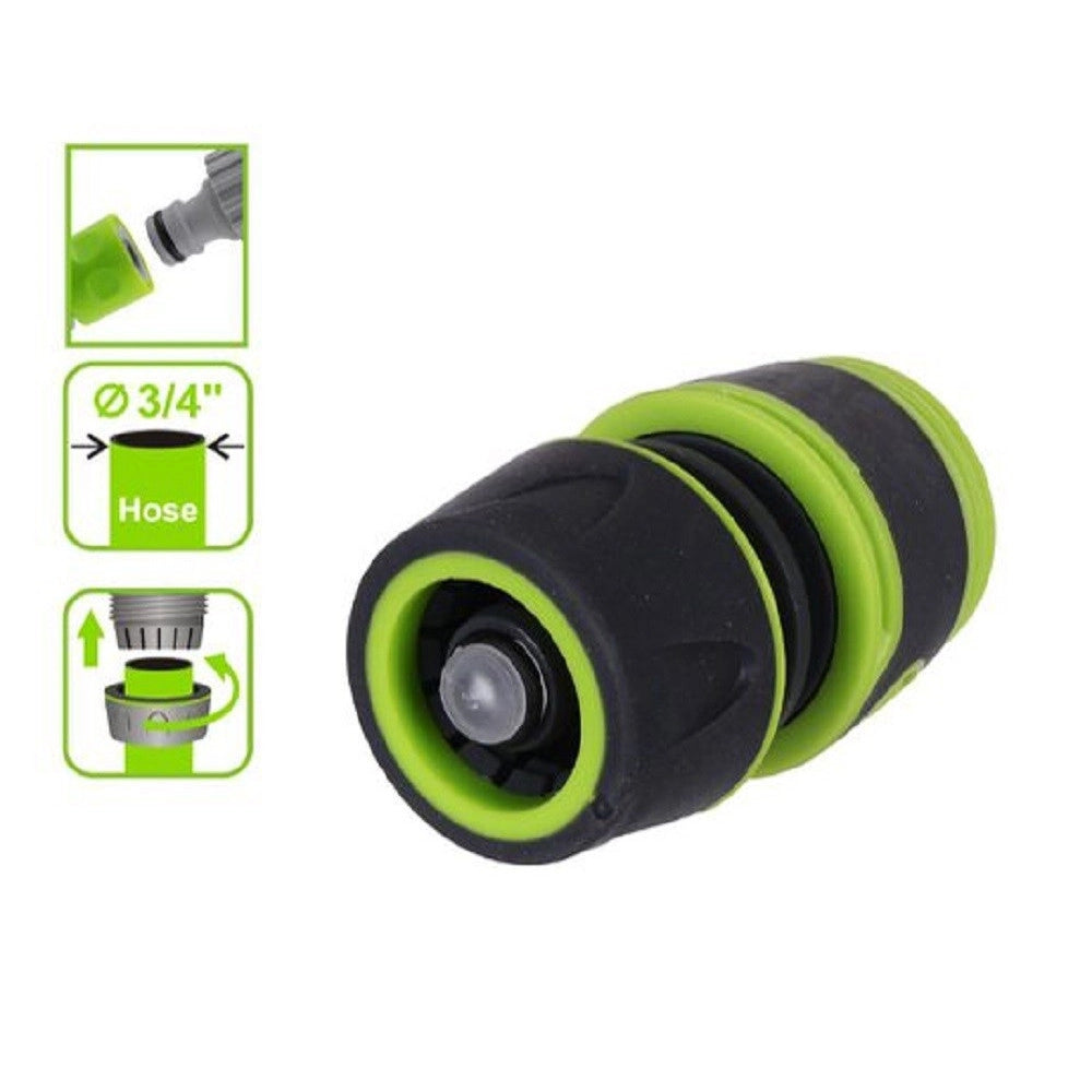 Trade Shop - Raccordo Con Innesto Rapido Con Acquastop Per Tubo Da 3/4" 19mm Connettore 94760 -