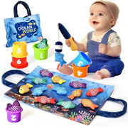 Visspello per Bambini – Giocattolo Educativo – Giocattolo Motorio per Bambini da 6 a 18 Mesi e per Piccoli da 1 a 2 Anni – Regalo per Ragazzi e Ragazze
