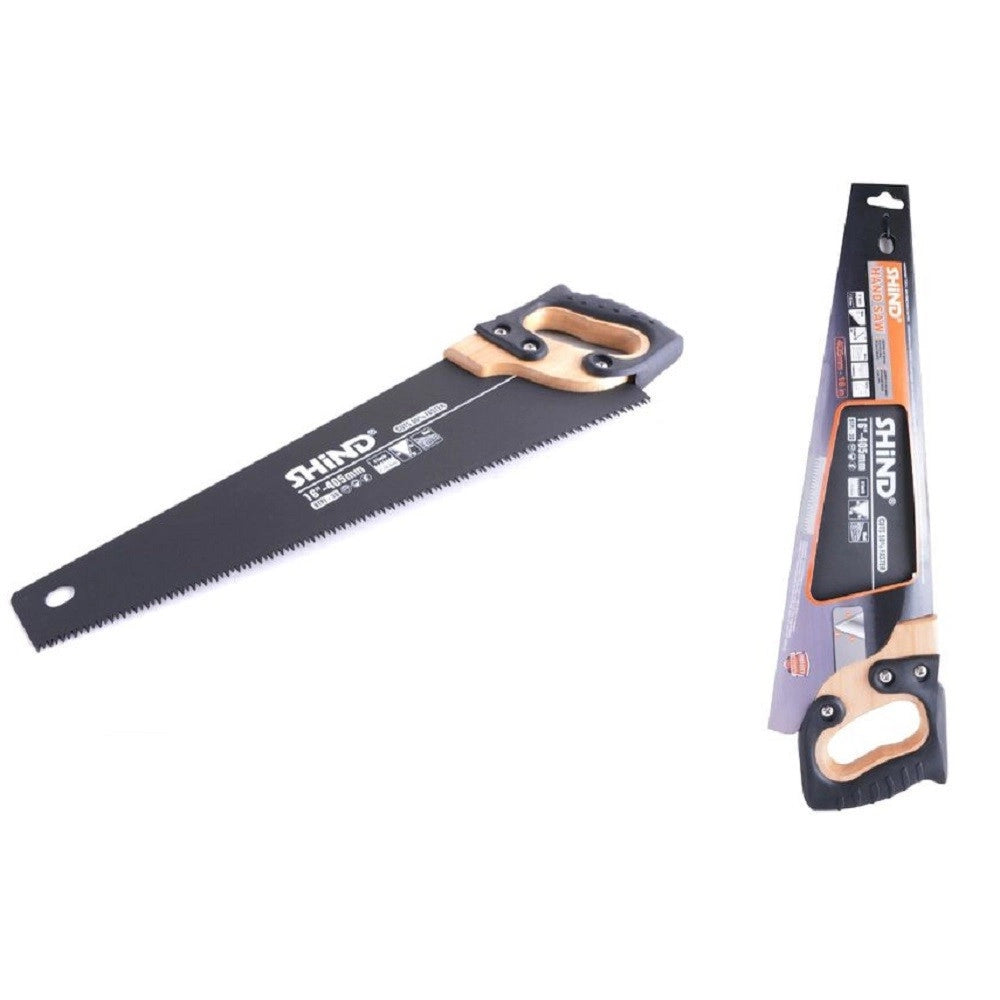 Trade Shop - Sega Segaccio Per Legno Plastica 16" 400mm Seghetto A Mano Maniglia Legno 94904 -