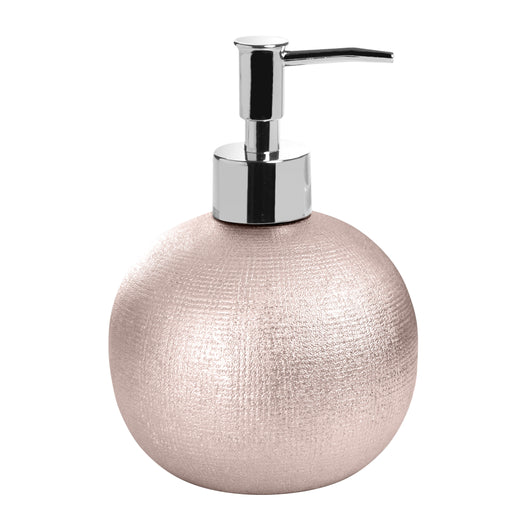 Dispenser serie glitter in ceramica rosa ramato