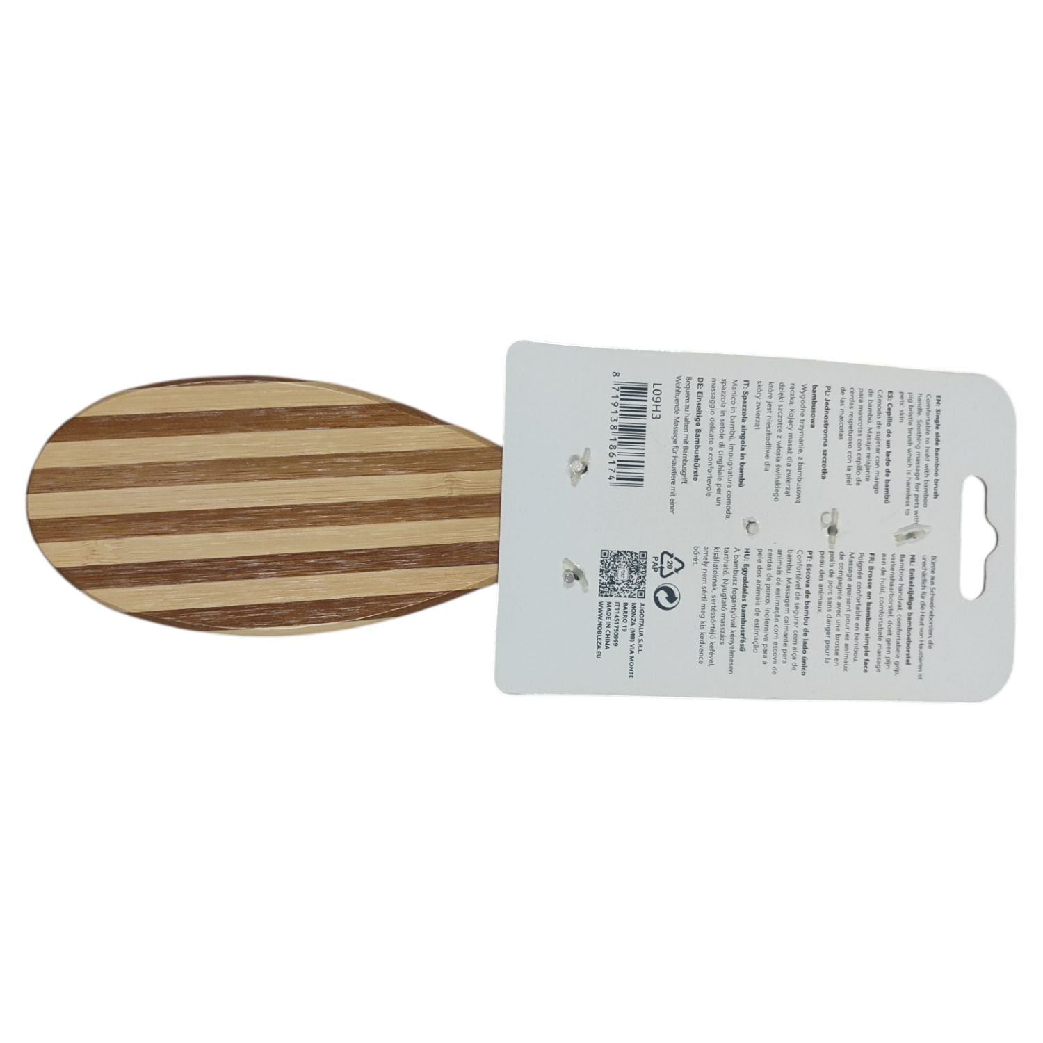 SPAZZOLA PER ANIMALI IN BAMBU'