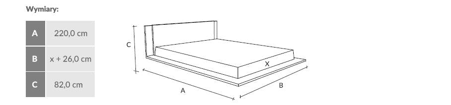 LETTO KUZMA 200x200 ROVERE MASSELLO NATURALE