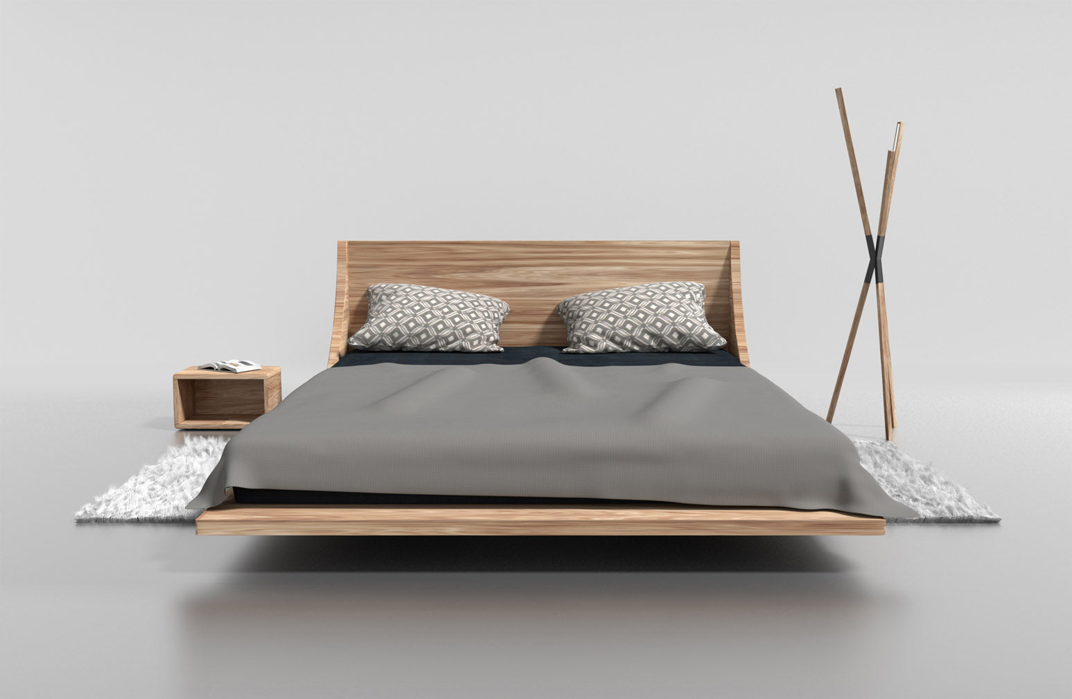 LETTO RUSS 120x200 ROVERE MASSELLO NATURALE