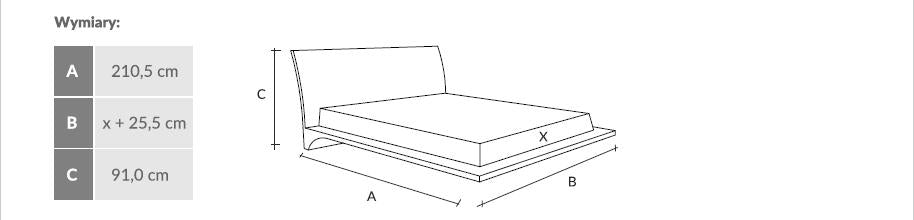 LETTO RAY 140x200 ROVERE MASSELLO NATURALE