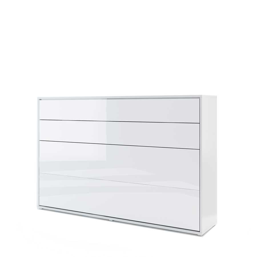 LETTO 05 120x200 ORIZZONTALE BIANCO LUCIDO