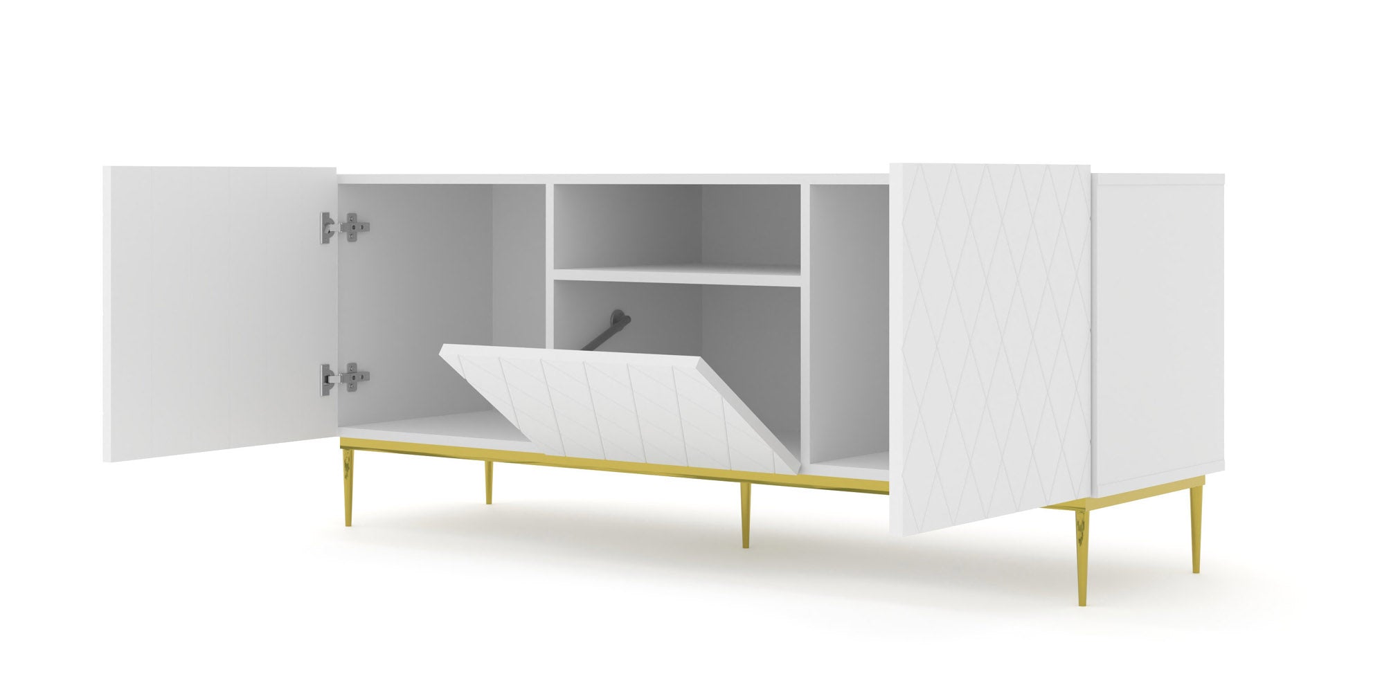 COLLEZIONE MOBILI DIUNA RTV2D1K 145 BIANCO OPACO