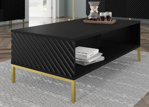 TAVOLINO DA CAFFÈ SURF NERO OPACO