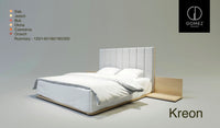 LETTO IMBOTTITO KREON 180x200 SOLIK ROVERE NATURALE