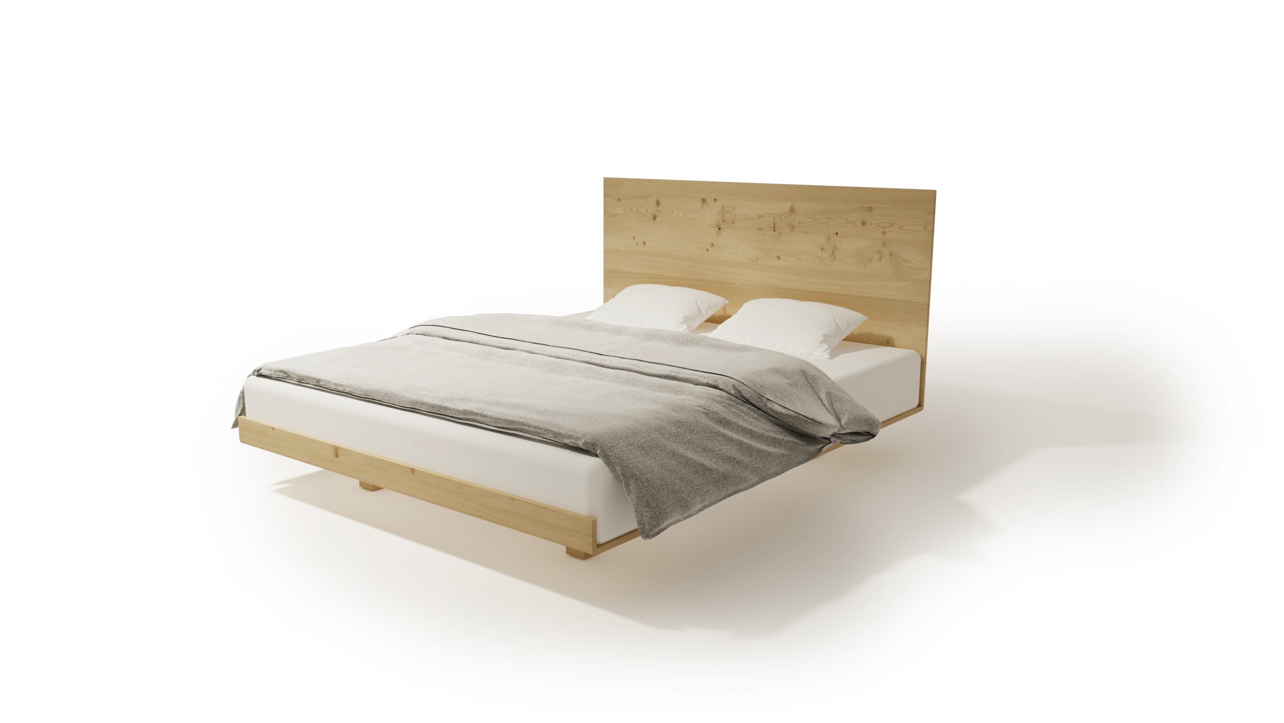 LETTO IMBOTTITO SONAR FOUR 120x200 SOLIK OAK NATURALE