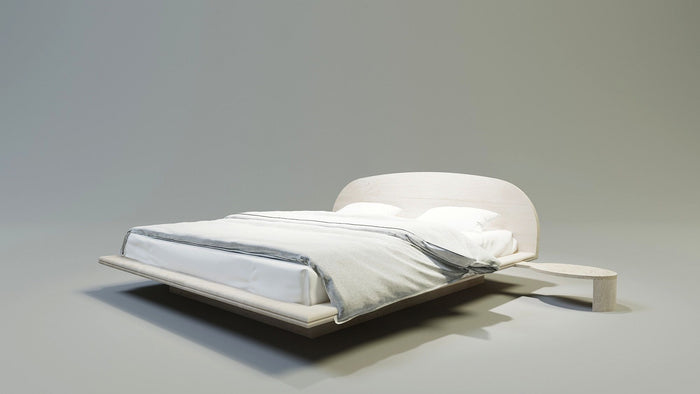 LETTO IMBOTTITO SPACE 120x200 SOLIK ROVERE NATURALE