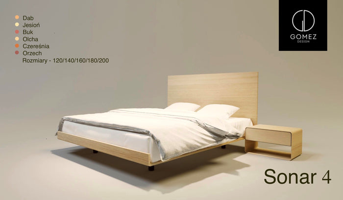 LETTO IMBOTTITO SONAR FOUR 160x200 SOLIK OAK NATURALE
