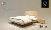 LETTO IMBOTTITO SONAR FOUR 120x200 SOLIK OAK NATURALE