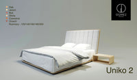 LETTO IMBOTTITO UNIKO TWO 120x200 SOLIK ROVERE NATURALE