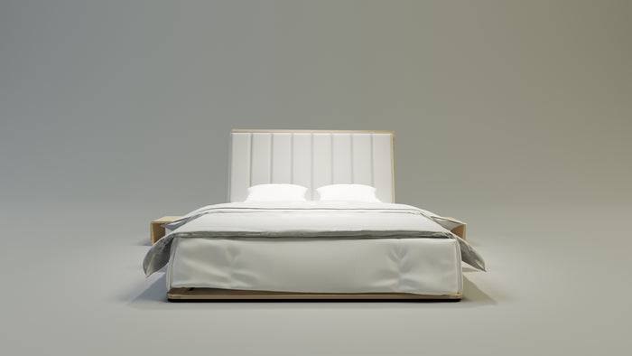 LETTO IMBOTTITO UNIKO TWO 180x200 SOLIK ROVERE NATURALE