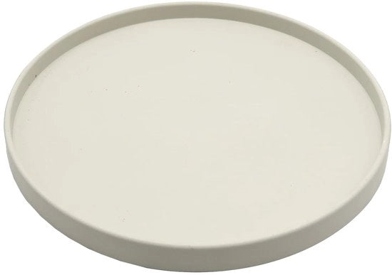 Decorativa scala decorativa per candele Ø30x2cm - supporto per candele scala decorativa scala a forma di betone luce grigia