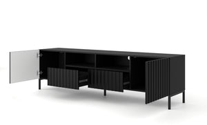 WAVE PORTA TV 200 2D2S NERO OPACO GAMBE NERE