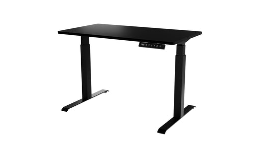 SCRIVANIA ELETTRICA REGOLABILE NOOM DESK MOTION 120 GAMBE NERE PIANO NERO MOON