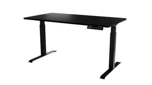 SCRIVANIA ELETTRICA REGOLABILE NOOM LONG DESK MOTION 150 GAMBE NERE PIANO NERO MOON