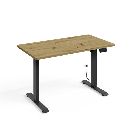 SCRIVANIA BIMOTION 1S NERO OPACO ROVERE ARTIGIANALE 120x65