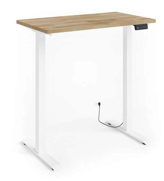 SCRIVANIA BIM NATURAL 2P BIANCO OPACO ROVERE NATURALE 120x65