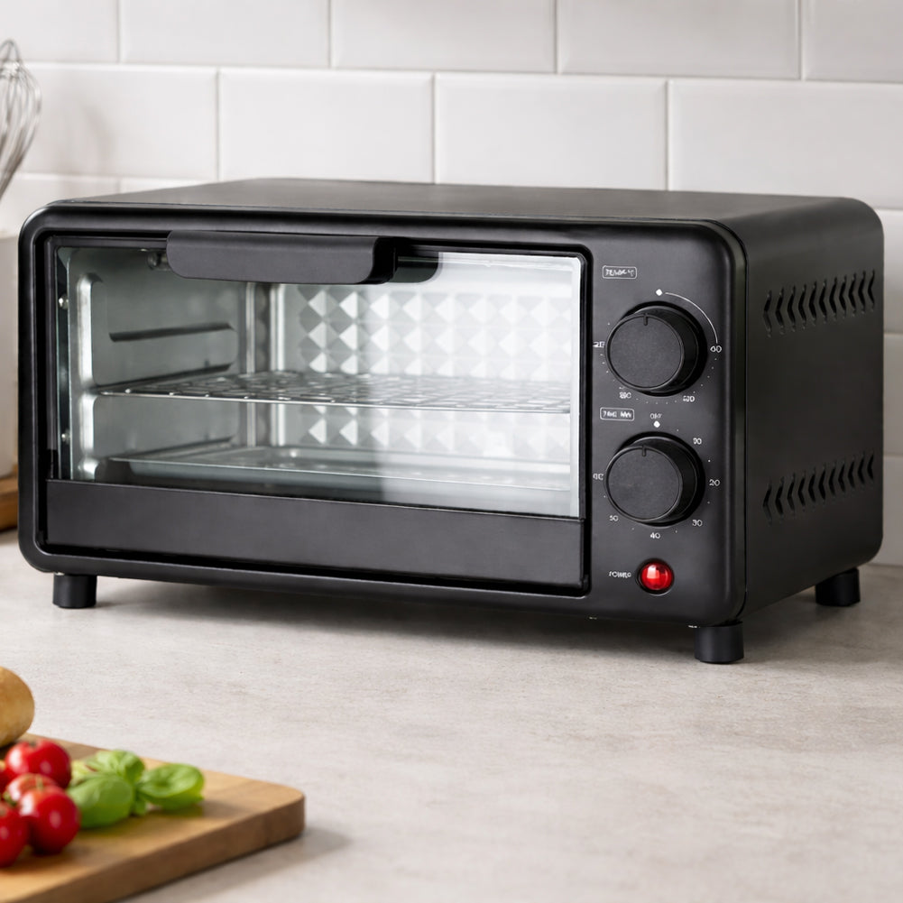 Forno Elettrico Capacità 10 Litri Potenza 800W Temperatura Regolabile e Timer