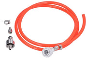 Accessori per Vaso di Birra - Tubo di Gas con Blocco a Sfera - 1,7m Tubo - Dose di Anidride Carbonica - Chiave per Tubo - Acciaio Inossidabile