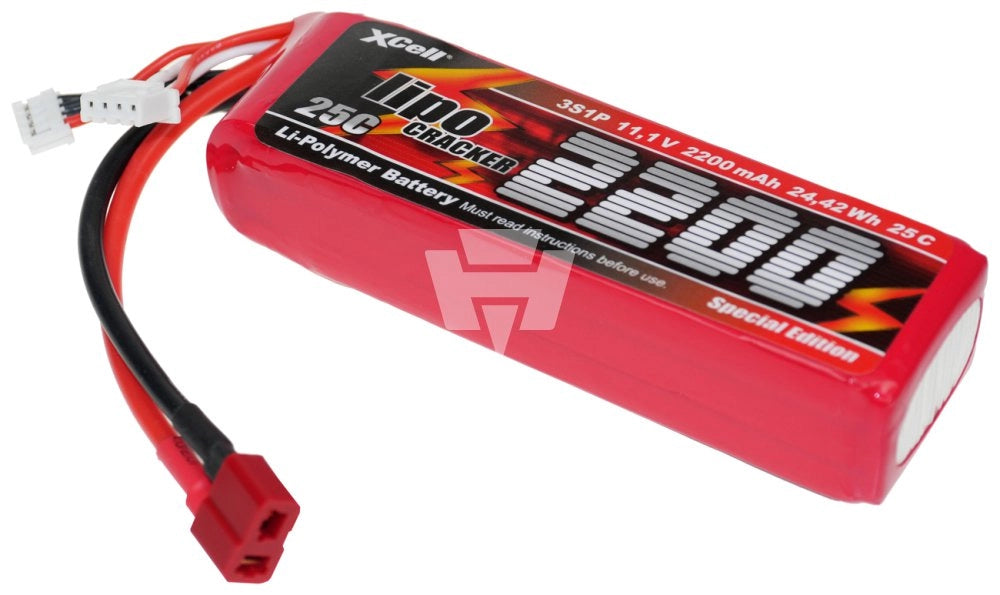 XCell LiPo Cracker 11.1V / 2100mAh 3S1P, 35C, presa a T