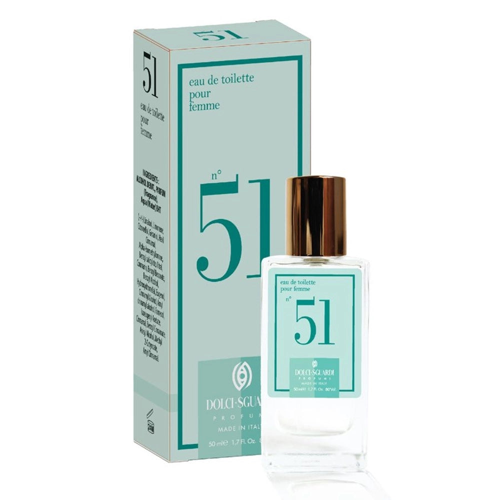 Trade Shop - Profumo Corpo Eau De Toilette Da Donna N°51 Da 50 Ml Fragranza Fresca Luminosa 005885 -