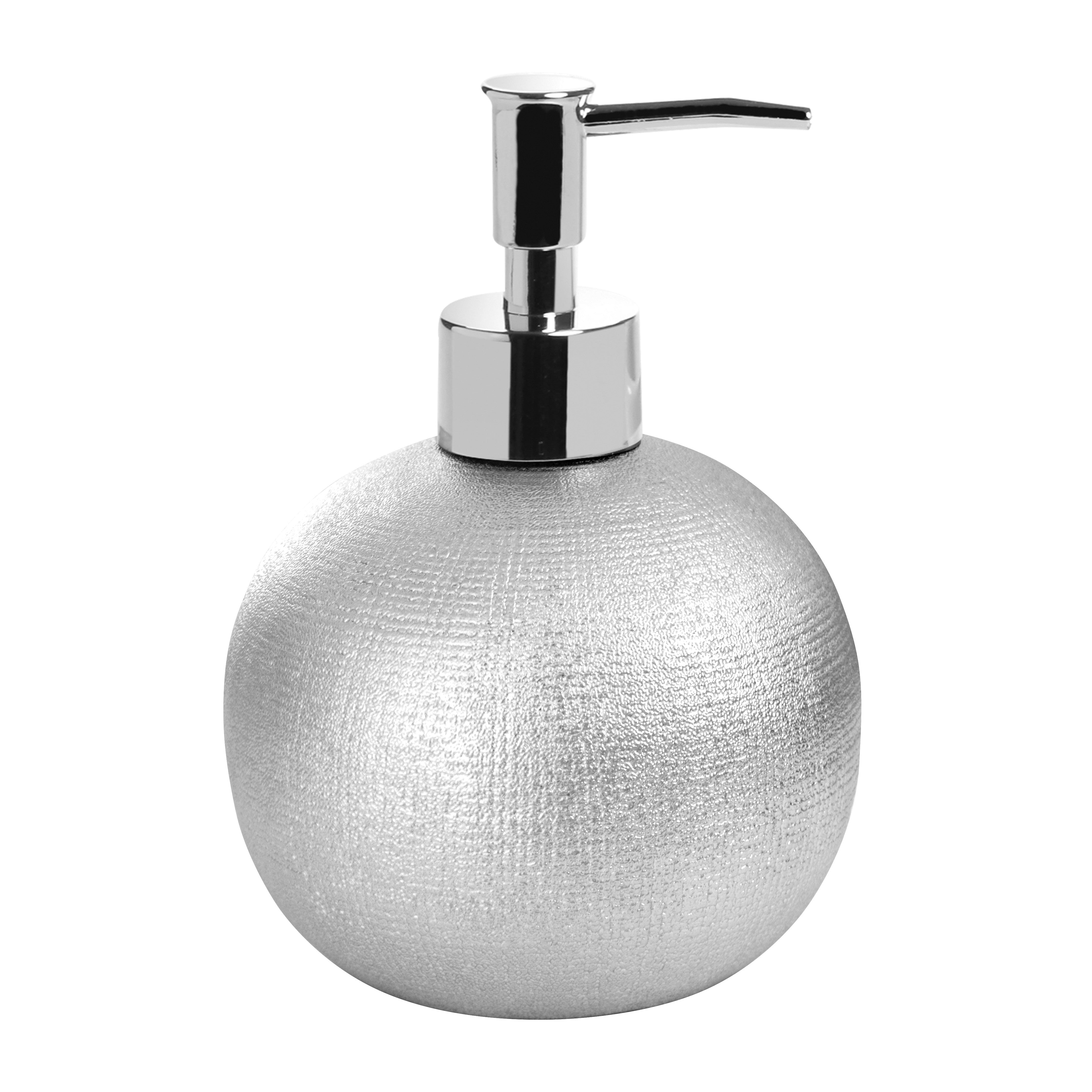 Dispenser serie glitter in ceramica argento