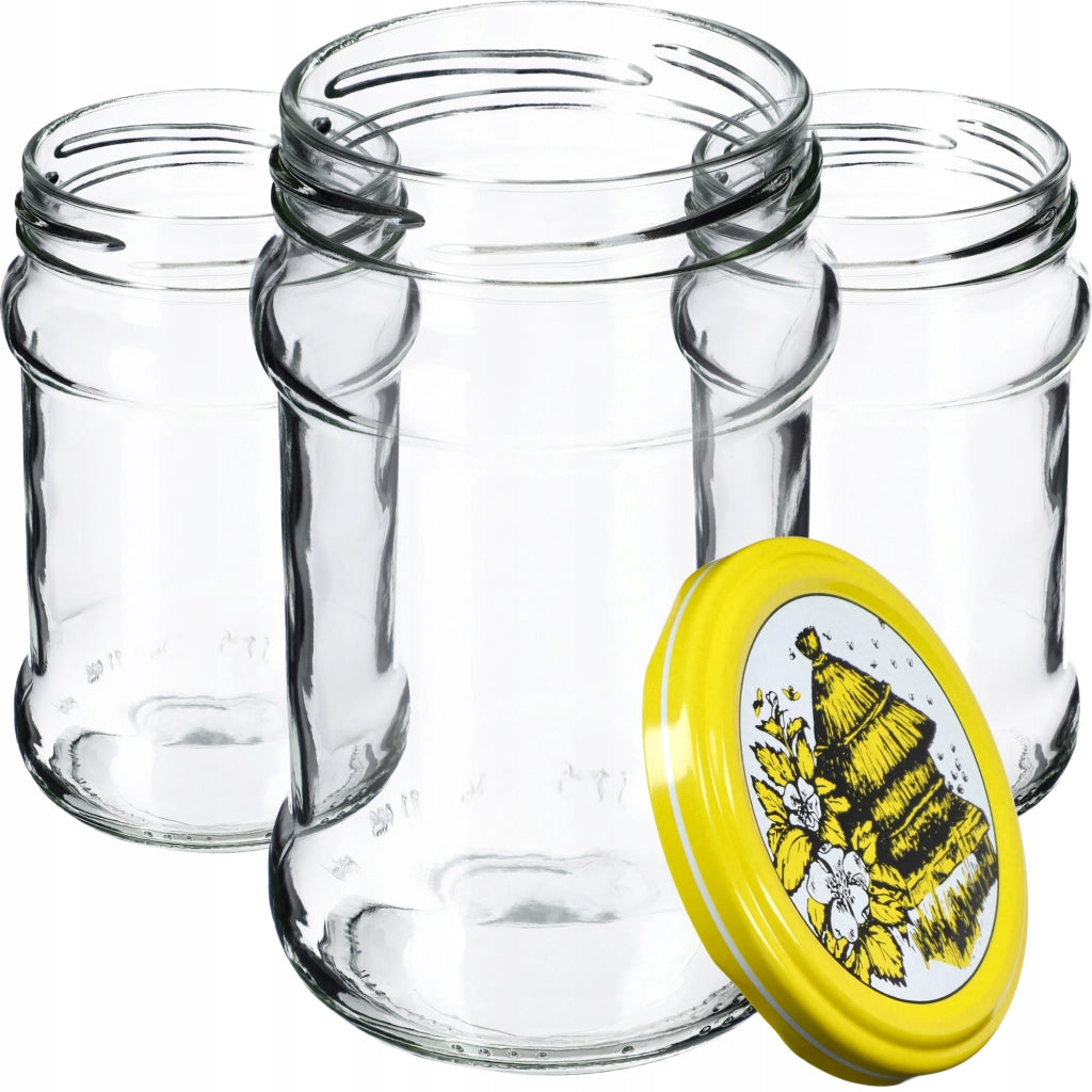 KADAX Seno vasetti 315ml 10pz 66mm + coperchi "Api".