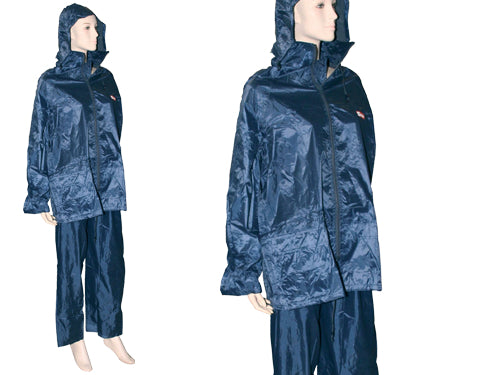 BRIXO COMPLETO GIACCA E PANTALONE IN PVC NYLONDRY BLU-L