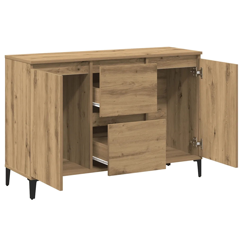 Credenza Rovere Artigianale 102x35x70 cm in Legno Multistrato 856487