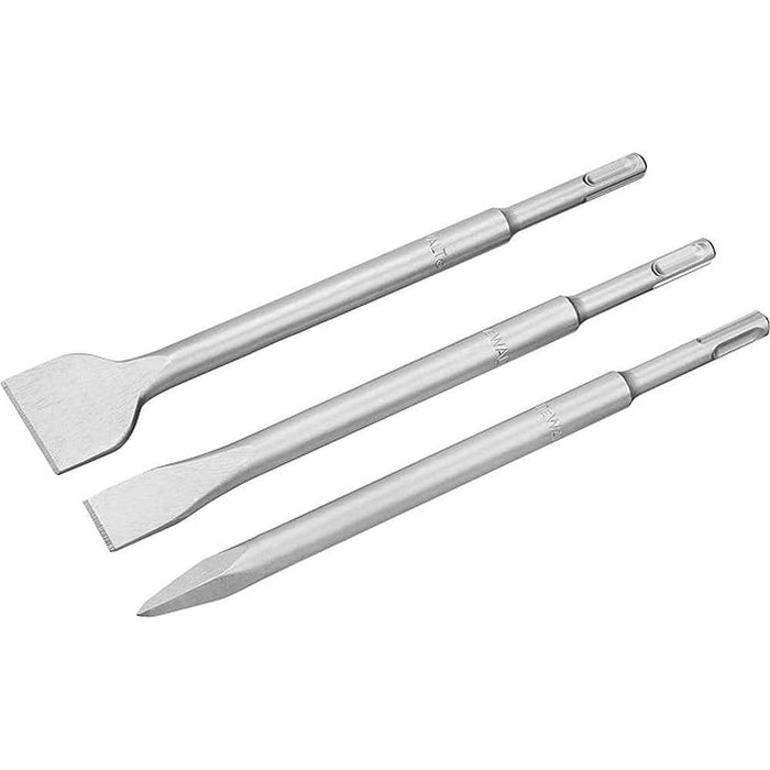 Punte a Scalpelli DeWalt per Trapano a Percussione Set SDS 3 Pz