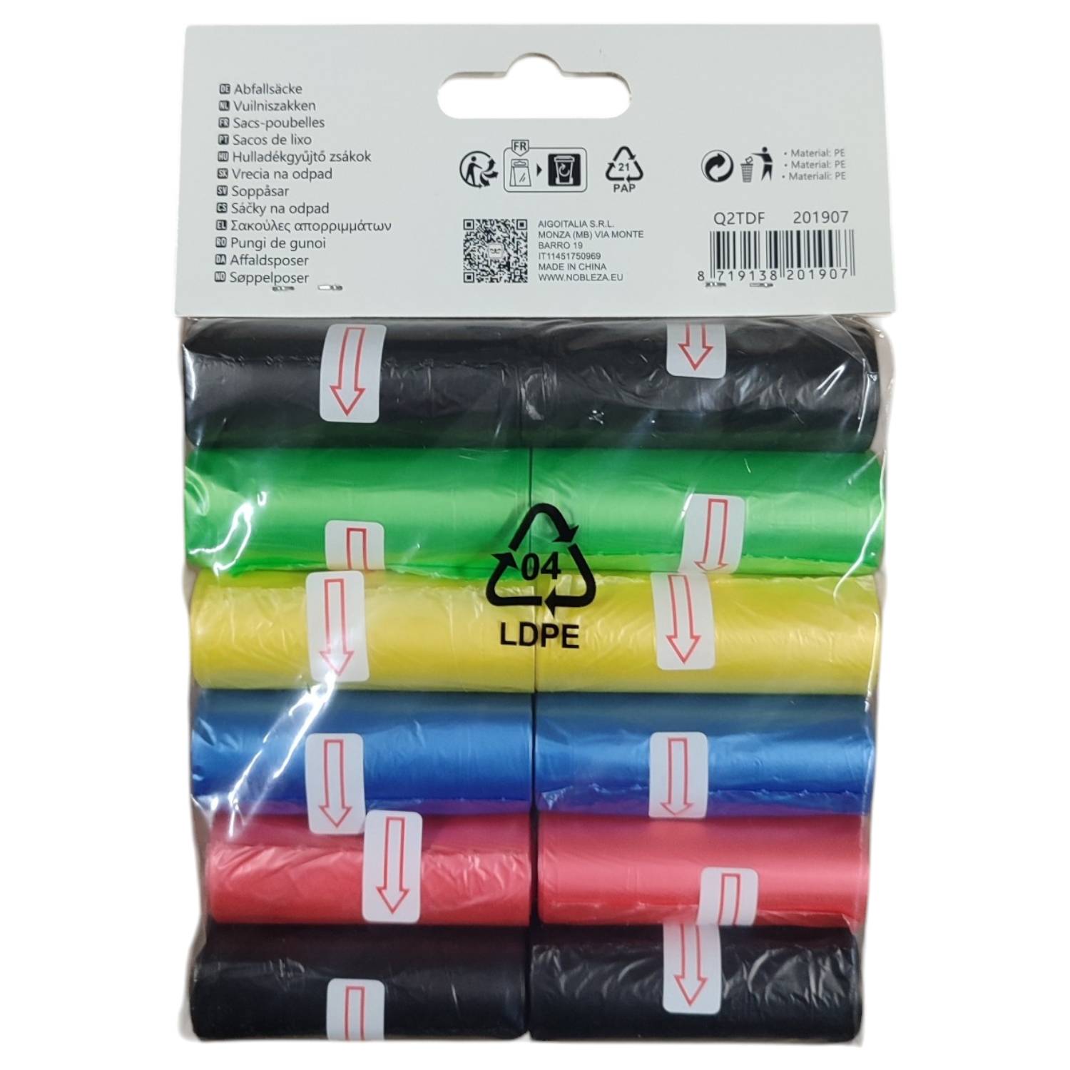 SACCHETTI IGIENICI CONFEZIONE DA 12 ROTOLI