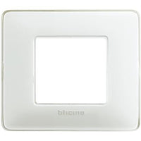 Placca Bticino Matix 2 moduli ghiaccio AM4802CBN