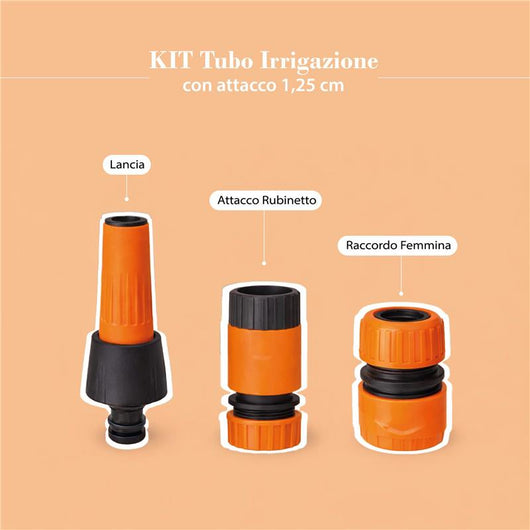 MA MAISON KIT TUBO IRRIGAZIONE PVC CON ATTACCO 1/2" DA 15 MT