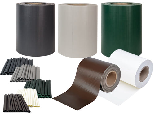 FASCE STUOIA FRANGIVISTA IN PVC 35MT ANTRACITE