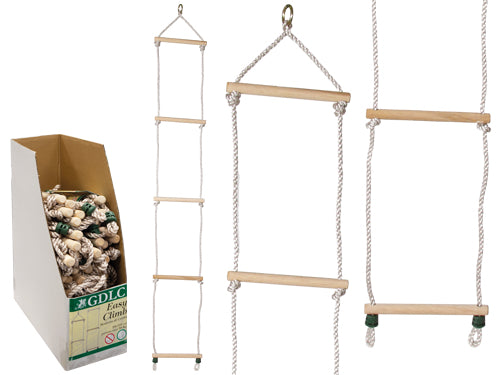 SCALETTE DI DI LEGNO E CORDA 25XH210 CM BIMBO EASY CLIMB