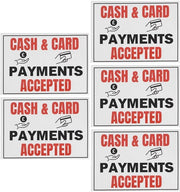 Etichette Acqua Resistenti - 5 Pezzi - 148x105mm - Materiale in Vinile - Adesivo Forte - Adatti per Superfici Liscie o Secche - Etichette