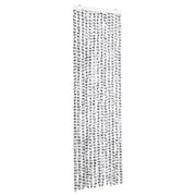 Tenda Antimosche Grigio Chiaro e Grigio Scuro 56x200cm Ciniglia CFW9260702