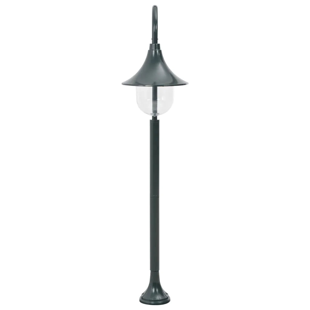 Lampione da Giardino E27 120 cm Alluminio Verde Scuro CFW5772226