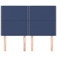 Testiere 4 pz Blu 72x5x78/88 cm in Tessuto