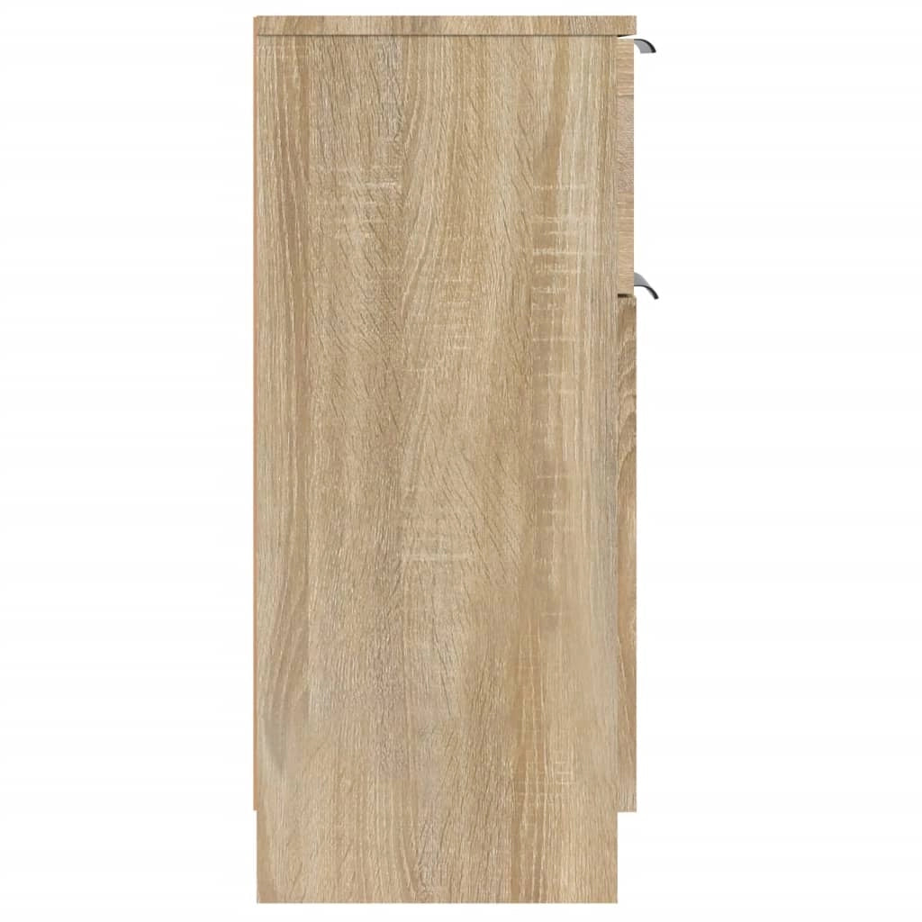 Buffet credenza cassettiera armadio mobile contenitore organizer per cucina soggiorno salotti set di 2 Sonoma 30 x 30 x 70 cm in legno ingegnerizzato marrone 02_0036801
