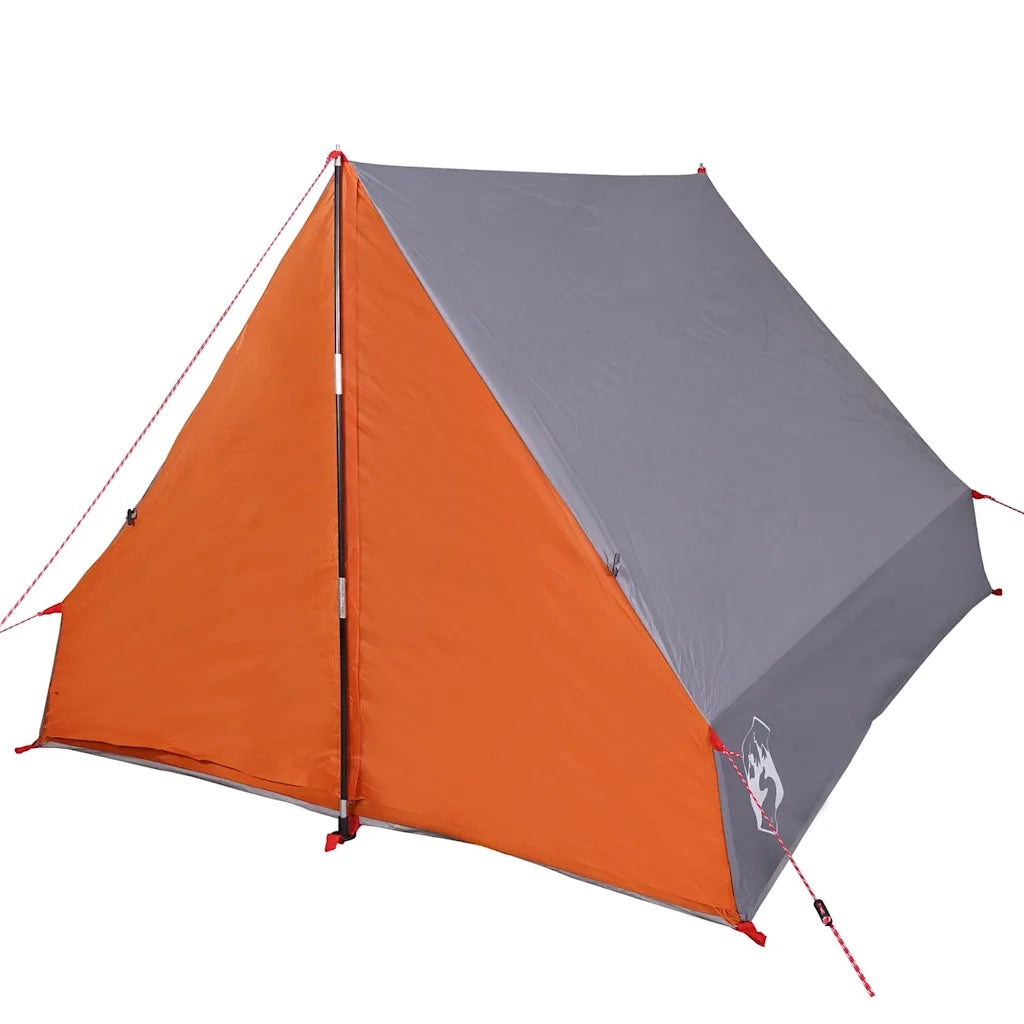 Tenda da Campeggio Telaio A per 2 Persone Grigia Impermeabile 94757