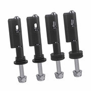 Set di chiodi per montaggio - Adatto per MaxTrax MKII - Sicurezza antifurto - Rotazione 360 gradi - 4 pezzi - Accesso rapido ai pannelli di riparazione