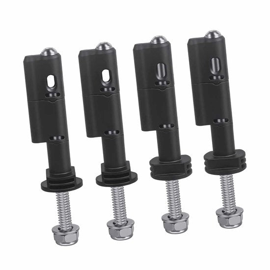 Set di chiodi per montaggio - Adatto per MaxTrax MKII - Sicurezza antifurto - Rotazione 360 gradi - 4 pezzi - Accesso rapido ai pannelli di riparazione