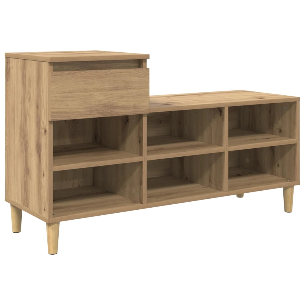 Mobile per scarpe Rovere artigianale 102 x 36 x 60 cm