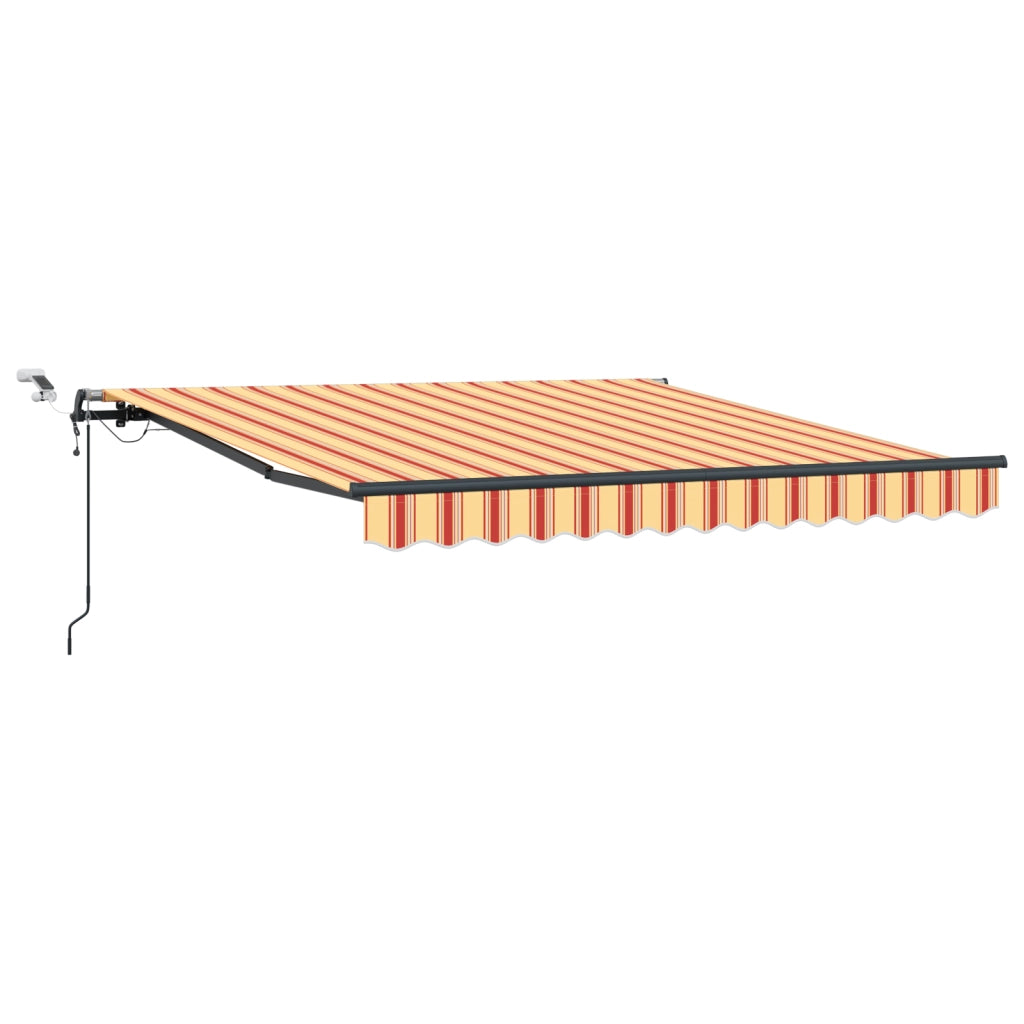 Tenda Retrattile Automatica Gialla e Arancione 350x250 cm
