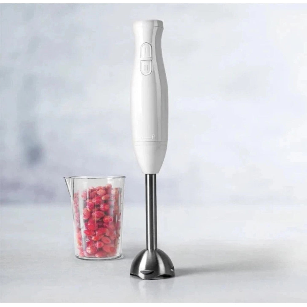 Trade Shop - Frullatore A Immersione 200w Con Bicchiere 500ml Tritatutto 2 Velocita' Mixer Frutta -