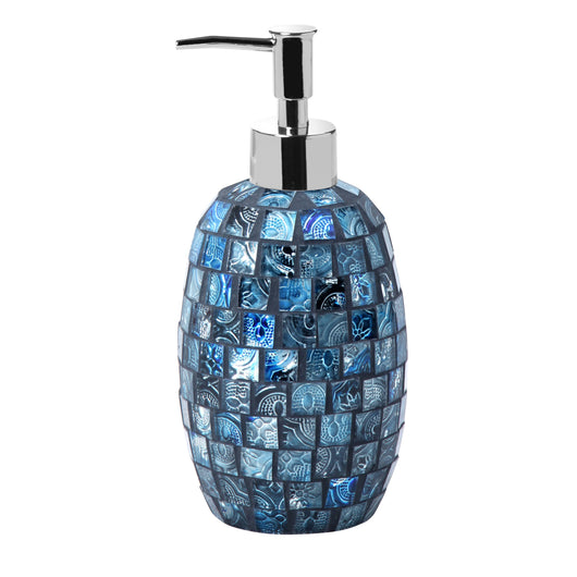 Dispenser serie crystal in vetro mosaico blu